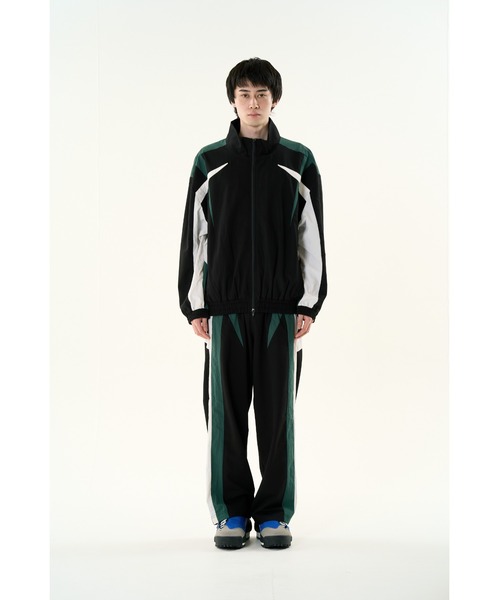 DISCOVERED（ディスカバード）の「TRACK SUITS TRACK PANTS（その他パンツ・メンズ・ブラック×グリーン/グレー・SMALL/LARGE）」の15枚目の写真