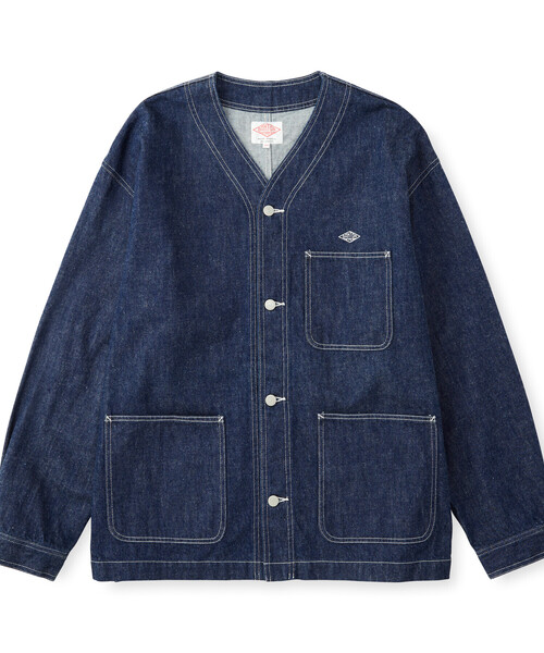 DANTON（ダントン）の「MEN'S DENIM COLLARLESS JACKET（その他アウター・メンズ・インディゴブルー・38/40/42/44）」の2枚目の写真