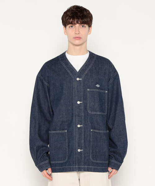 DANTON（ダントン）の「MEN'S DENIM COLLARLESS JACKET（その他アウター・メンズ・インディゴブルー・38/40/42/44）」の4枚目の写真