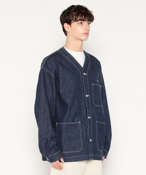 DANTON（ダントン）の「MEN'S DENIM COLLARLESS JACKET（その他アウター・メンズ・インディゴブルー・38/40/42/44）」の5枚目の写真