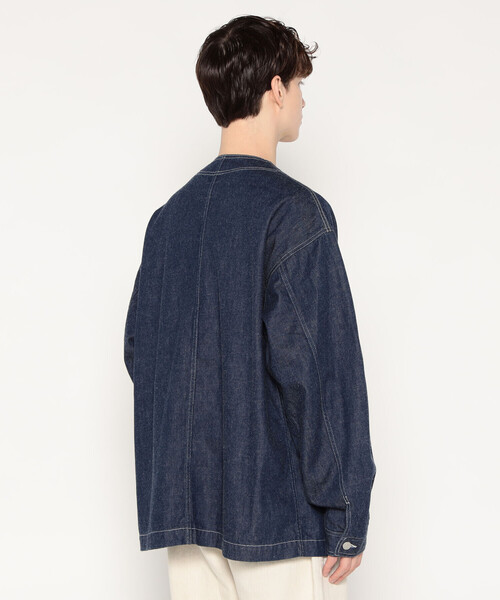 DANTON（ダントン）の「MEN'S DENIM COLLARLESS JACKET（その他アウター・メンズ・インディゴブルー・38/40/42/44）」の7枚目の写真