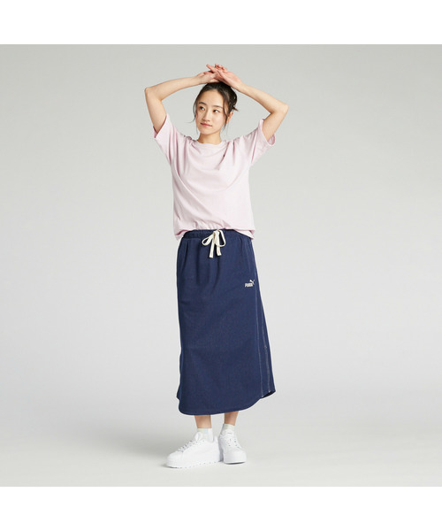 PUMA(プーマ)の「PUMA プーマ ウィメンズ ESS MX キャット ロゴ リラックス 半袖 Tシャツ(Tシャツ/カットソー・レディース・ホワイト/ブラック/ピンク系その他/ブルー系その他・LARGE/MEDIUM/SMALL/X-LARGE)」の11枚目の写真