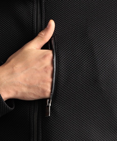 MONSIEUR NICOLE（ムッシュニコル）の「グラフィックジャカード フーディ（パーカー・メンズ・ブルーグレー/ブラック/ライトグレー・MEDIUM/X-LARGE/LARGE）」の13枚目の写真