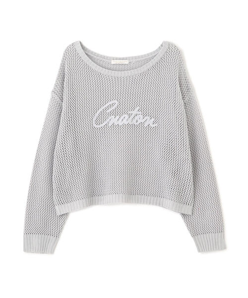 PROPORTION BODY DRESSING(プロポーションボディドレッシング)の「コード刺繍入りメッシュニット / 1215170315(ニット/セーター・レディース・ピンク/ホワイト/グレー・FREE)」の22枚目の写真