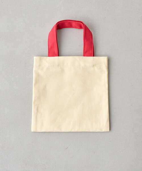 BIRTHDAY BAR（バースデイバー）の「コットンミニスクエアフラットバッグ（トートバッグ・レディース・ネイビー/オレンジ/ピンク/アイボリー・0）」の9枚目の写真