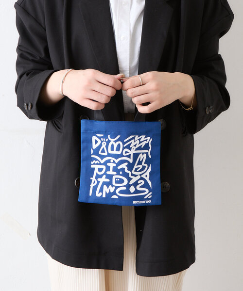 BIRTHDAY BAR（バースデイバー）の「コットンミニスクエアフラットバッグ（トートバッグ・レディース・ネイビー/オレンジ/ピンク/アイボリー・0）」の11枚目の写真