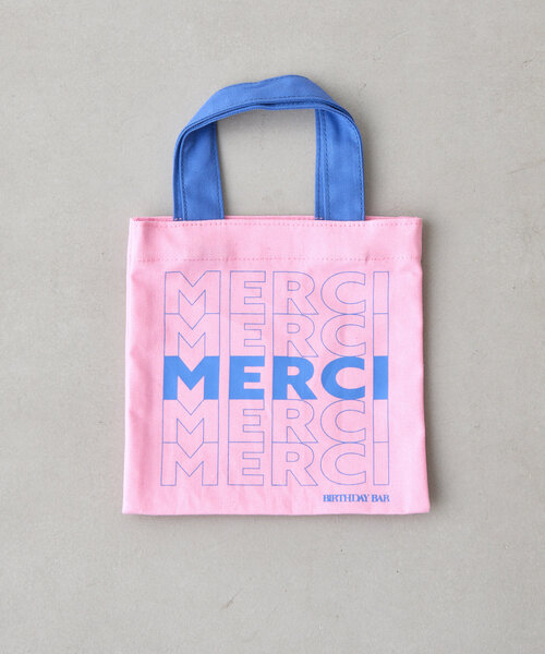 BIRTHDAY BAR（バースデイバー）の「コットンミニスクエアフラットバッグ（トートバッグ・レディース・ネイビー/オレンジ/ピンク/アイボリー・0）」の16枚目の写真