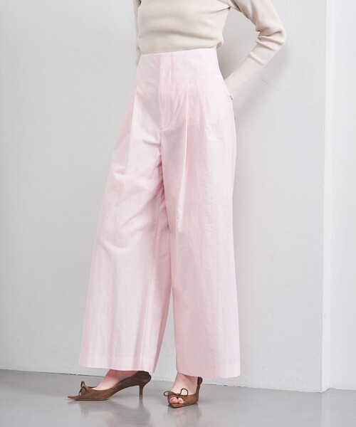 UNITED ARROWS 2タック ワイドパンツ ライトピンク　新品未使用品 MANTECO 2タック ワイドパンツ（その他パンツ）｜UNITED ARROWS