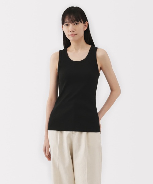 婦人 ストレッチリブ編みタンクトップ（タンクトップ）｜無印良品