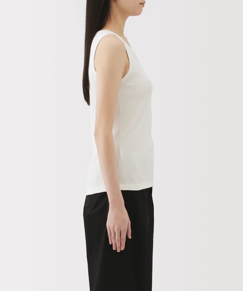 婦人 ストレッチリブ編みタンクトップ（タンクトップ）｜無印良品
