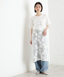 3Dレースキャミワンピ