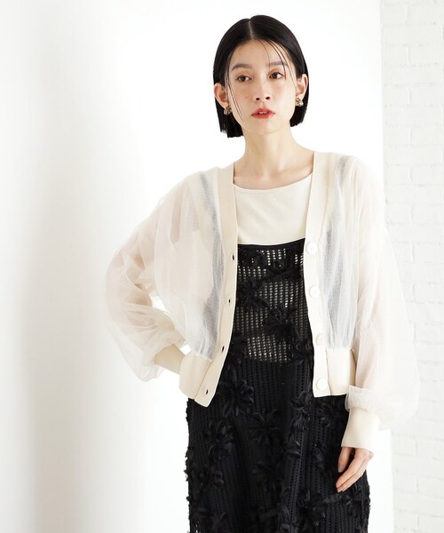 THE SHOP TK (ザ ショップ ティーケー )の「3Dレースキャミワンピ(ワンピース・レディース・オフホワイト/ブラック・12/13)」の10枚目の写真