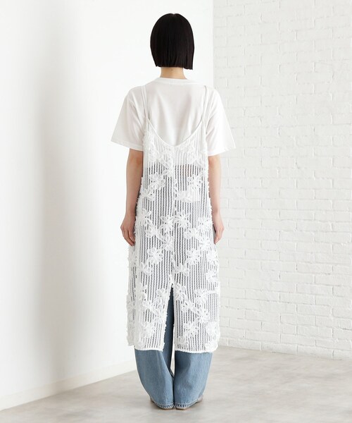 THE SHOP TK (ザ ショップ ティーケー )の「3Dレースキャミワンピ(ワンピース・レディース・オフホワイト/ブラック・12/13)」の16枚目の写真