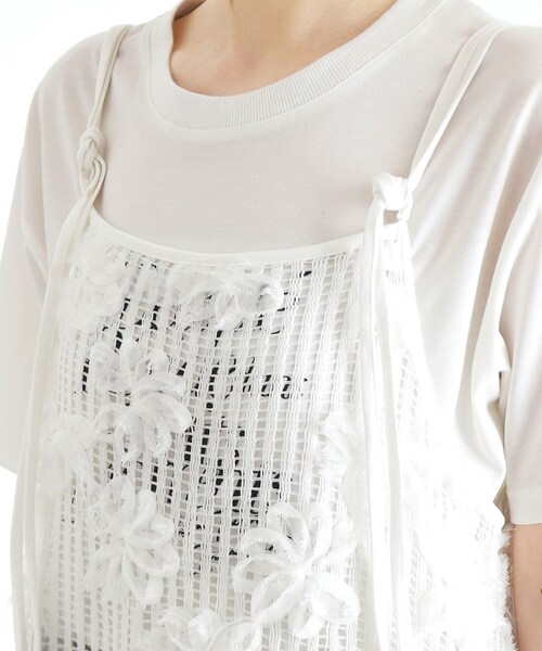 THE SHOP TK (ザ ショップ ティーケー )の「3Dレースキャミワンピ(ワンピース・レディース・オフホワイト/ブラック・12/13)」の17枚目の写真