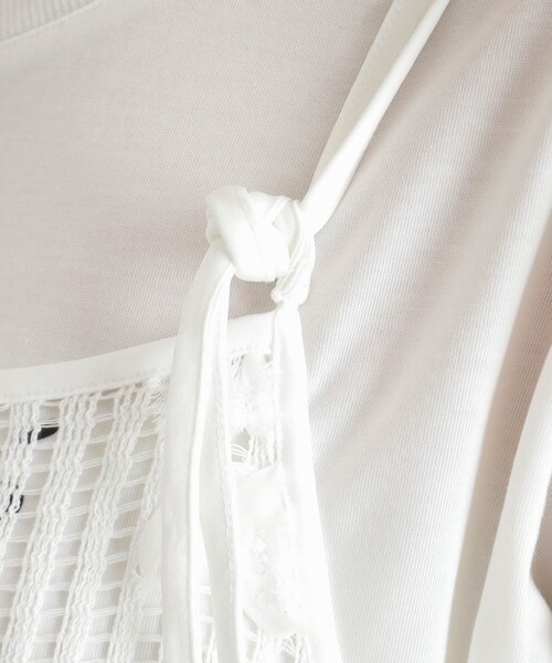 THE SHOP TK (ザ ショップ ティーケー )の「3Dレースキャミワンピ(ワンピース・レディース・オフホワイト/ブラック・12/13)」の19枚目の写真