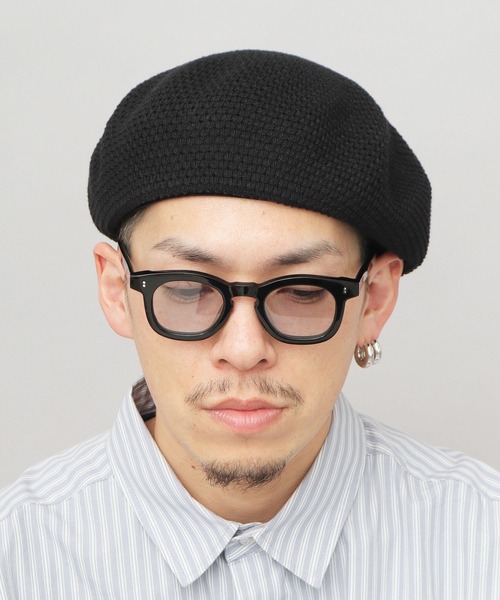 A.M.S.（エーエムエス）の「抗菌防臭吸湿 バンブー素材 ボリューム 畦編み サーモベレー（ハンチング/ベレー帽・メンズ・ブラック/ベージュ/チャコール・FREE）」の20枚目の写真