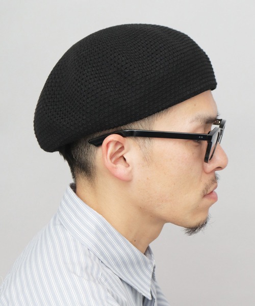 A.M.S.（エーエムエス）の「抗菌防臭吸湿 バンブー素材 ボリューム 畦編み サーモベレー（ハンチング/ベレー帽・メンズ・ブラック/ベージュ/チャコール・FREE）」の21枚目の写真