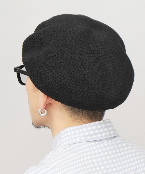 A.M.S.（エーエムエス）の「抗菌防臭吸湿 バンブー素材 ボリューム 畦編み サーモベレー（ハンチング/ベレー帽・メンズ・ブラック/ベージュ/チャコール・FREE）」の22枚目の写真