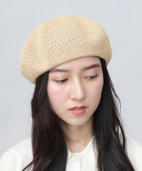 A.M.S.（エーエムエス）の「抗菌防臭吸湿 バンブー素材 ボリューム 畦編み サーモベレー（ハンチング/ベレー帽・メンズ・ブラック/ベージュ/チャコール・FREE）」の11枚目の写真