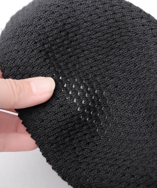 A.M.S.（エーエムエス）の「抗菌防臭吸湿 バンブー素材 ボリューム 畦編み サーモベレー（ハンチング/ベレー帽・メンズ・ブラック/ベージュ/チャコール・FREE）」の14枚目の写真
