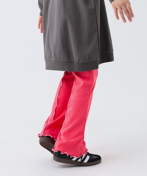 BAYFLOW（ベイフロー）の「[抜群の伸縮性!]リブフレアパンツ(KIDS)（その他パンツ・キッズ・イエロー/チャコール/ピンク・140cm/130cm/110cm/150cm/120cm）」の14枚目の写真