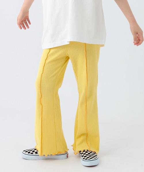 BAYFLOW（ベイフロー）の「[抜群の伸縮性!]リブフレアパンツ(KIDS)（その他パンツ・キッズ・イエロー/チャコール/ピンク・140cm/130cm/110cm/150cm/120cm）」の18枚目の写真