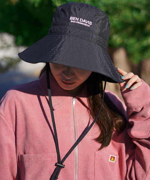 BEN DAVIS（ベンデイビス）の「《BEN DAVIS》COOLMAX NYLON HAT(UV CUT)（ハット・レディース・ブラック/ベージュ・FREE）」の2枚目の写真