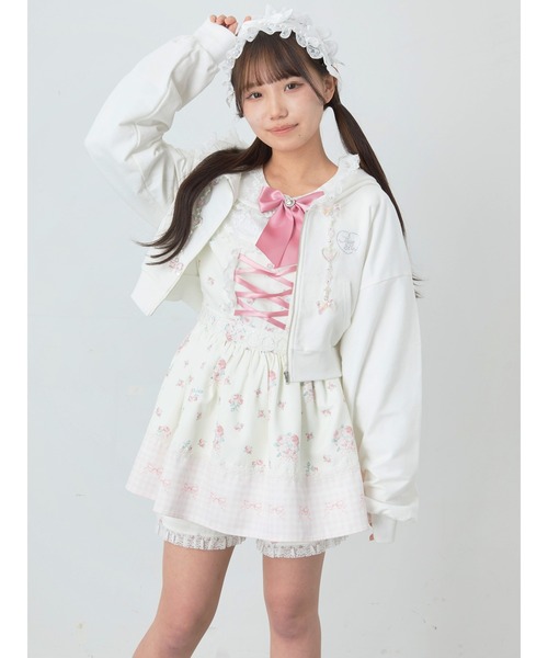 Ank Rouge(アンクルージュ)の「キラキラリボンプリンセスパーカー(Tシャツ/カットソー・レディース・ブラック/ホワイト/ピンク・M)」の15枚目の写真