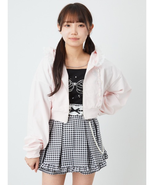 Ank Rouge(アンクルージュ)の「キラキラリボンプリンセスパーカー(Tシャツ/カットソー・レディース・ブラック/ホワイト/ピンク・M)」の16枚目の写真