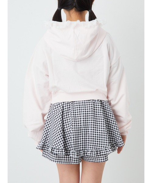 Ank Rouge(アンクルージュ)の「キラキラリボンプリンセスパーカー(Tシャツ/カットソー・レディース・ブラック/ホワイト/ピンク・M)」の19枚目の写真