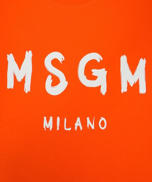 MSGM(エムエスジーエム)の「【NEW】MSGMブラッシュロゴTシャツ(Tシャツ/カットソー・メンズ・クリーム/レッド・L/S/XS/M/XL)」の6枚目の写真