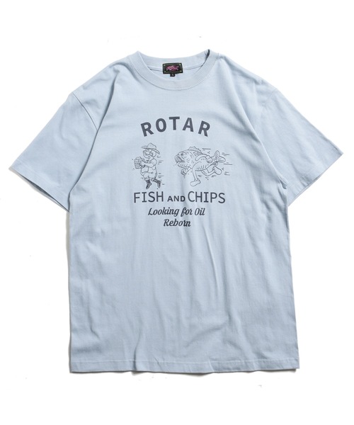 ROTAR（ローター）の「FISH AND CHIPS Tee（Tシャツ/カットソー・メンズ・ホワイト系その他/ベージュ系その他/ブルー系その他・SMALL/MEDIUM/LARGE/X-LARGE）」の4枚目の写真