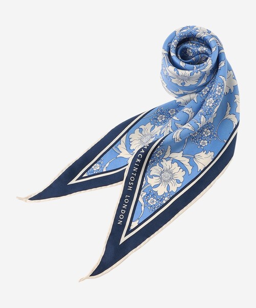 MACKINTOSH LONDON(マッキントッシュ ロンドン)の「【婦人画報掲載】【Diamond Shape Scarf/ダイヤモンドシェイプスカーフ】【BIBURY FLOWER】バイブリーダイヤモンドシェイプスカーフ(ストール/ショール・レディース・グリーン系その他4/ライトブルー/オレンジ・FREE)」の6枚目の写真