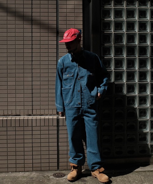 PENNEYS(ぺニーズ)の「PENNEY'S ぺニーズ / 10oz DENIM 50S OVERALL STONE WASH(サロペット/オーバーオール・メンズ・ブルー・MEDIUM/LARGE)」の13枚目の写真