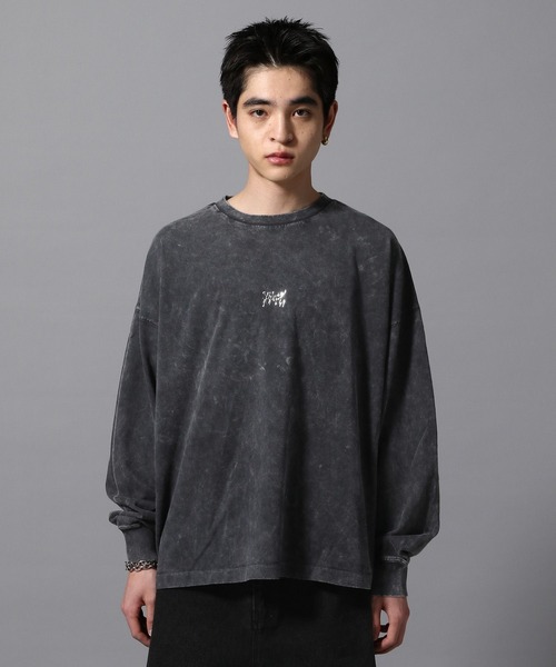 ajouter flow（アジューテフロー）の「【ajouter flow】 vintage like long sleeve T-shirt（Tシャツ/カットソー・メンズ・ブラック/パープル・MEDIUM/LARGE）」の19枚目の写真