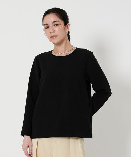 BEAUTY&YOUTH UNITED ARROWS（ビューティーアンドユースユナイテッドアローズ）の「ダブルクロス クルーネック ブラウス（シャツ/ブラウス・レディース・ネイビー/オフホワイト/ホワイト・FREE）」の10枚目の写真