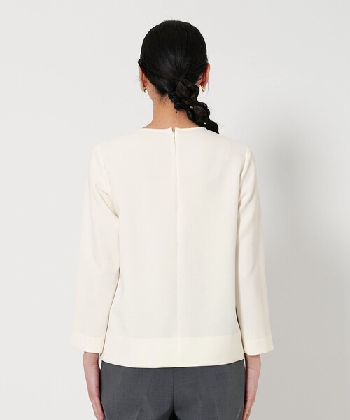 BEAUTY&YOUTH UNITED ARROWS（ビューティーアンドユースユナイテッドアローズ）の「ダブルクロス クルーネック ブラウス（シャツ/ブラウス・レディース・ネイビー/オフホワイト/ホワイト・FREE）」の13枚目の写真