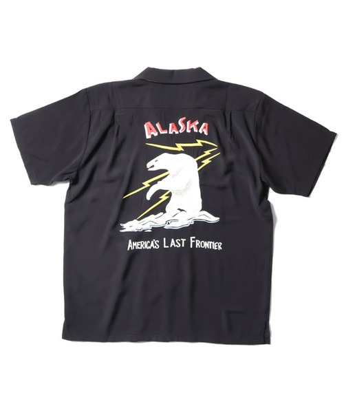 最終価格　HOUSTON スカシャツ（ALASKA） L アラスカ SOUVENIR L/S SHIRT (ALASKA) ｜ HOUSTON-BOOK