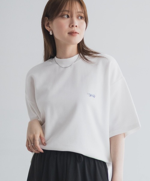 PENNEYS(ぺニーズ)の「【PENNEY'S】 鹿の子 ワンポイントTシャツ ユニセックス(Tシャツ/カットソー・レディース・ネイビー/ベージュ/ホワイト/ブラック・M/L/XL)」の2枚目の写真