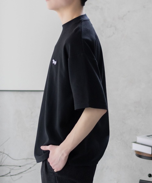 PENNEYS(ぺニーズ)の「【PENNEY'S】 鹿の子 ワンポイントTシャツ ユニセックス(Tシャツ/カットソー・レディース・ネイビー/ベージュ/ホワイト/ブラック・M/L/XL)」の7枚目の写真