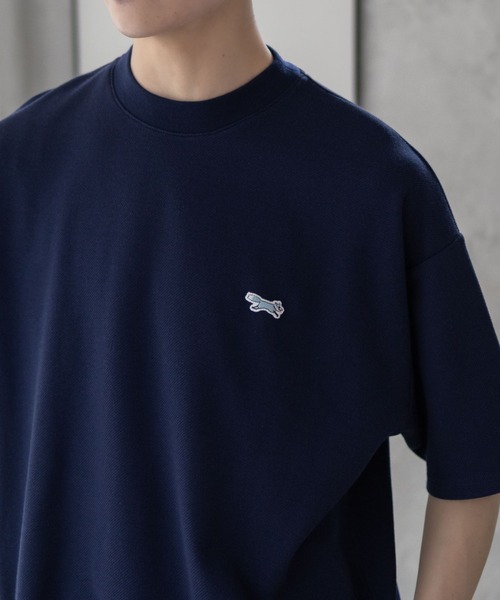 PENNEYS(ぺニーズ)の「【PENNEY'S】 鹿の子 ワンポイントTシャツ ユニセックス(Tシャツ/カットソー・レディース・ネイビー/ベージュ/ホワイト/ブラック・M/L/XL)」の16枚目の写真
