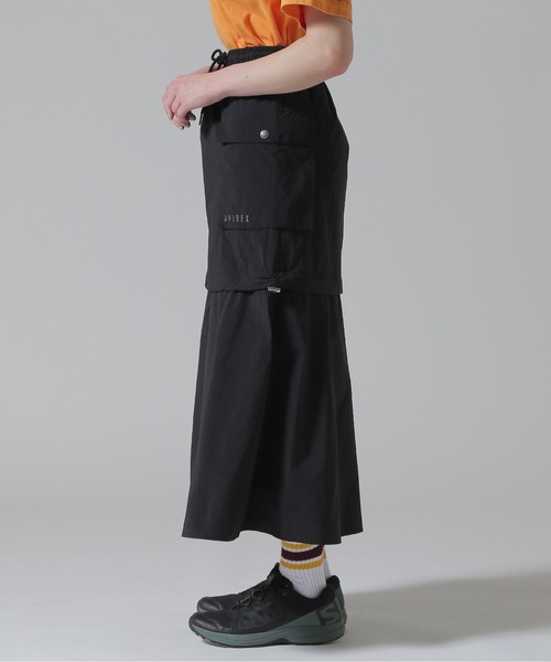 AVIREX（アヴィレックス）の「MILITARY DETACHABLE BIG POCKET SKIRT/ミリタリーデタッチャブル ビッグポケットスカート（スカート・レディース・オフホワイト/ブラック/オリーブ・F）」の10枚目の写真