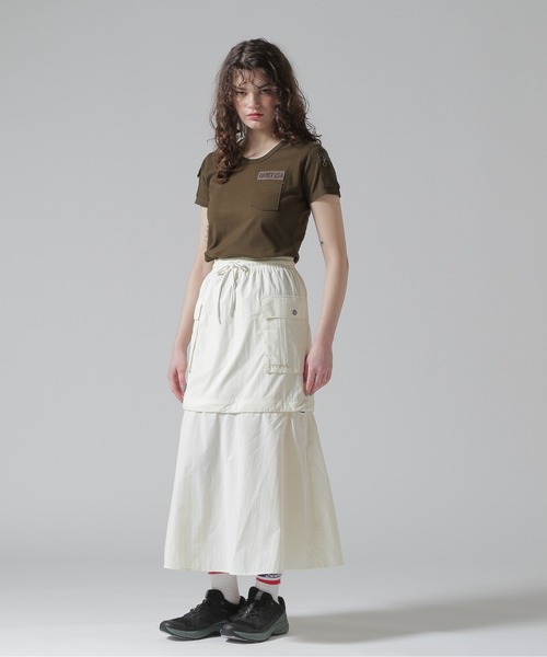AVIREX（アヴィレックス）の「MILITARY DETACHABLE BIG POCKET SKIRT/ミリタリーデタッチャブル ビッグポケットスカート（スカート・レディース・オフホワイト/ブラック/オリーブ・F）」の21枚目の写真