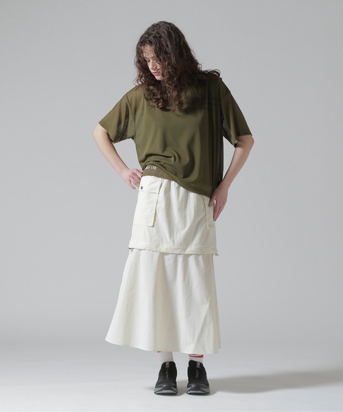 AVIREX（アヴィレックス）の「MILITARY DETACHABLE BIG POCKET SKIRT/ミリタリーデタッチャブル ビッグポケットスカート（スカート・レディース・オフホワイト/ブラック/オリーブ・F）」の22枚目の写真