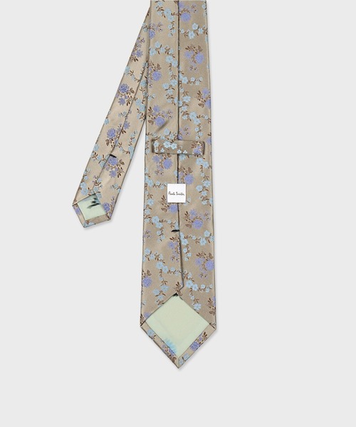 paulsmith 新作 プリント ネクタイ ポールスミス ネクタイ Paul Smith PS28 花 ネイビー/ピンク 8cm