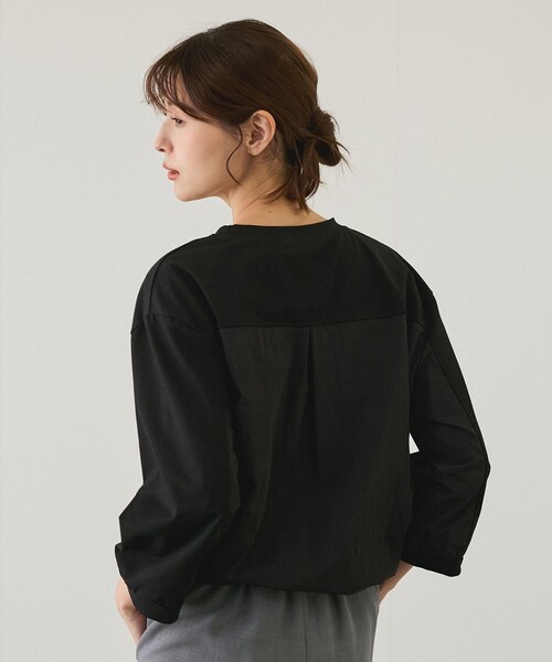 Jayro(ジャイロ)の「ロゴプリント7分袖プルオーバー(Tシャツ/カットソー・レディース・グレー/ホワイト系その他/ブラック・FREE)」の22枚目の写真