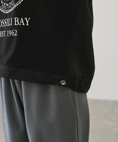 Jayro(ジャイロ)の「ロゴプリント7分袖プルオーバー(Tシャツ/カットソー・レディース・グレー/ホワイト系その他/ブラック・FREE)」の8枚目の写真