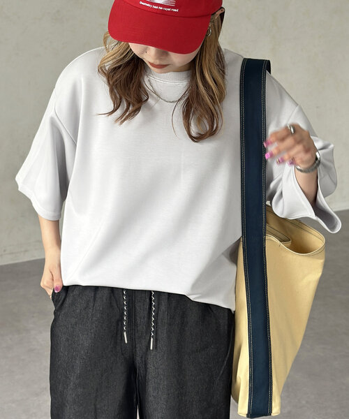 CPCM(シーピーシーエム)の「接触冷感ダンボールT(Tシャツ/カットソー・メンズ・ブラック/グレー/ブラウン/ホワイト系その他/ホワイト/オレンジ・LARGE/MEDIUM)」の4枚目の写真