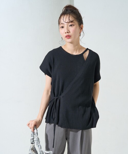 新品 大人気商品  セール】限定展開 カシュクール プル サマーニット マルチウェイ トップス