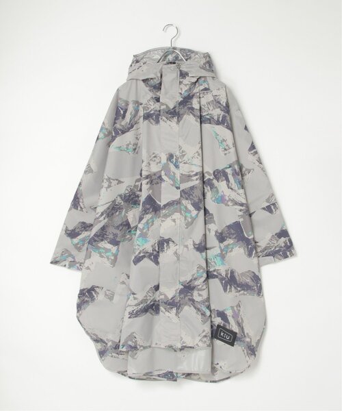 LBC（エルビーシー）の「【撥水】KiU キウ スタンダードレインポンチョ 2（レインコート/ポンチョ・レディース・アイボリー/ホワイト/ミント/ライトグレー/ダークネイビー/その他1/ライトグリーン・FREE）」の3枚目の写真